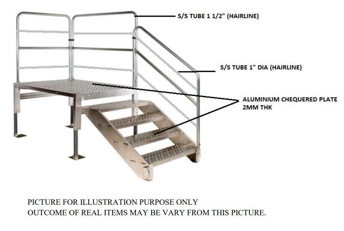 Step Ladder Versastep Modular Steps Come with 2mm THK Aluminium